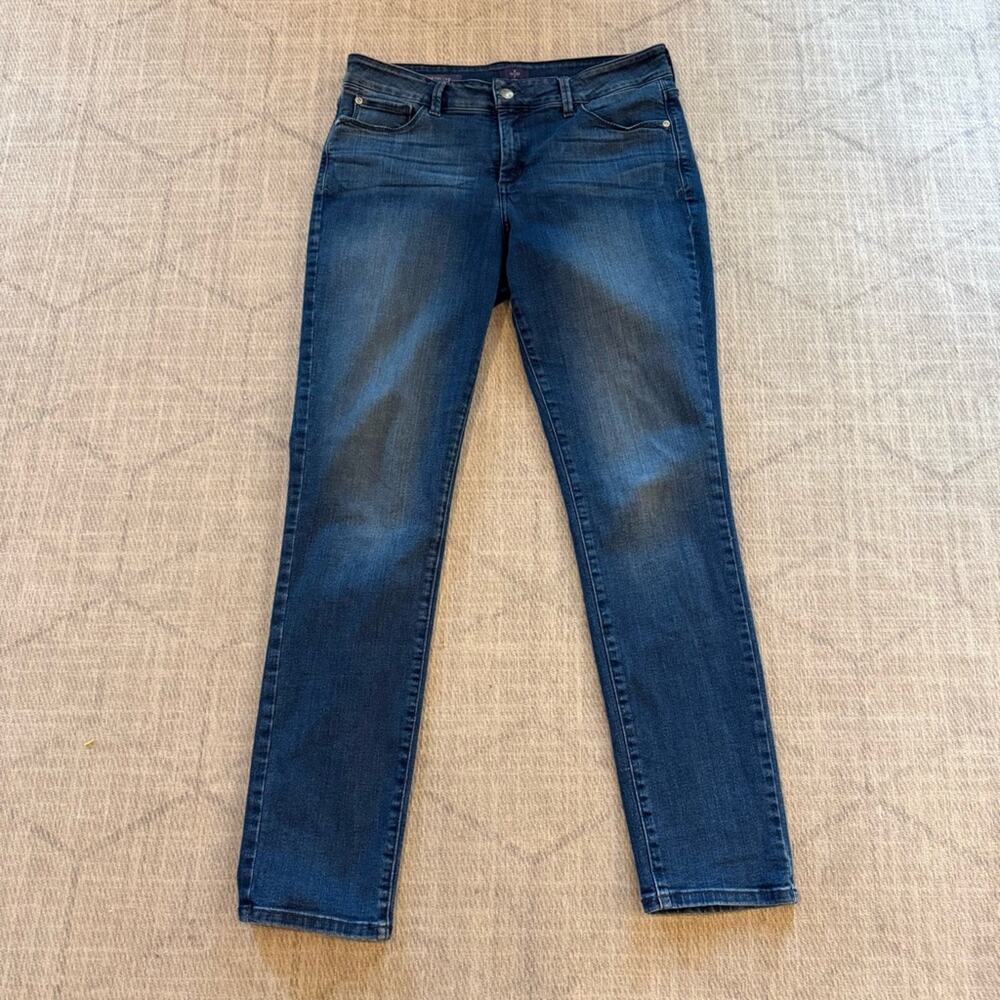 NYDJ Dark Blue Kristin Slim Jeans Size 10